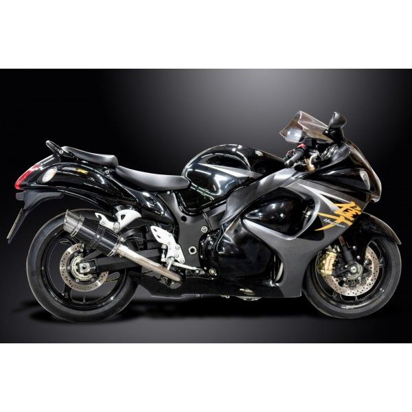 Delkevic volledig systeem Round Carbon 200mm - GSX1300R HAYABUSA 2008-2019