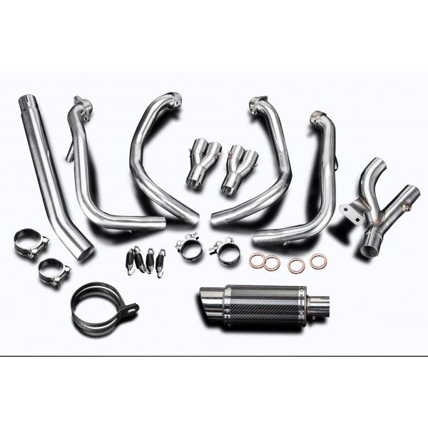 Delkevic volledig systeem Round Carbon 200mm - GSX1300R HAYABUSA 2008-2019