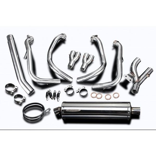Delkevic volledig systeem Oval RVS 450mm - GSX1300R HAYABUSA 2008-2019