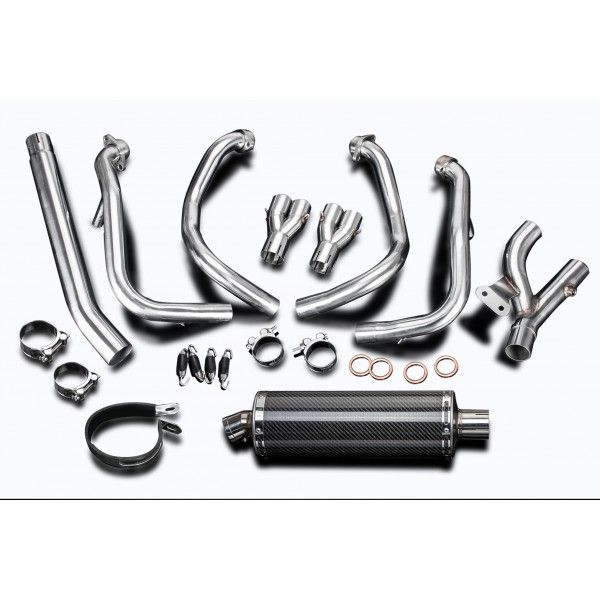 Delkevic volledig systeem Oval Carbon 350mm - GSX1300R HAYABUSA 2008-2019