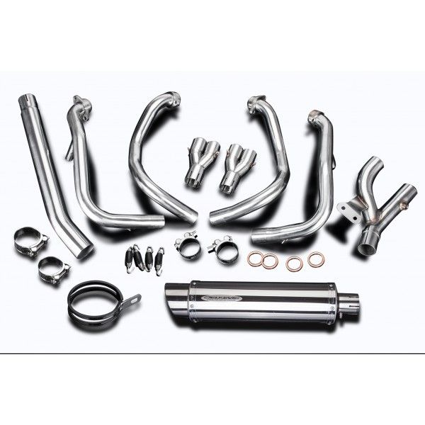 Delkevic volledig systeem Round RVS 350mm zonder e-keur - GSX1300R HAYABUSA 2008-2019