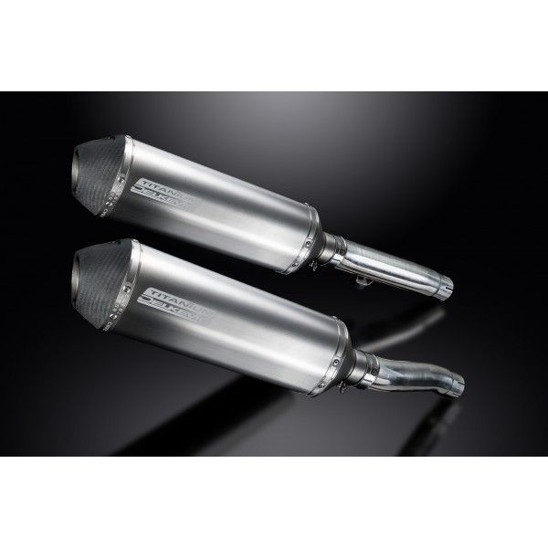 Delkevic slip-on kit X-Oval Titanium 343mm - Trident Sprint 900 (1995-1997)