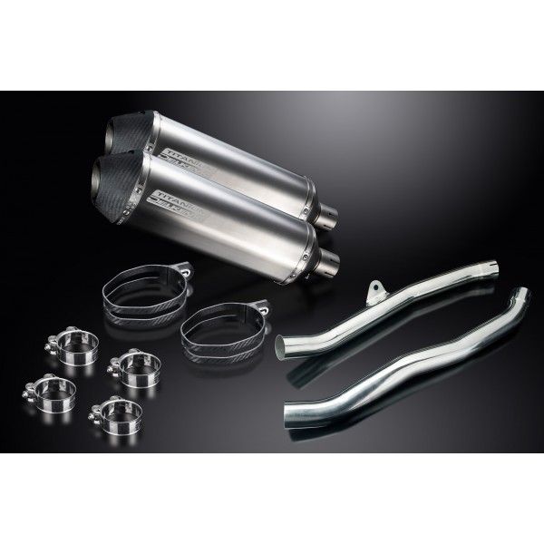 Delkevic slip-on kit X-Oval Titanium 343mm - ZZR1400/ZX14 (2006-2007)