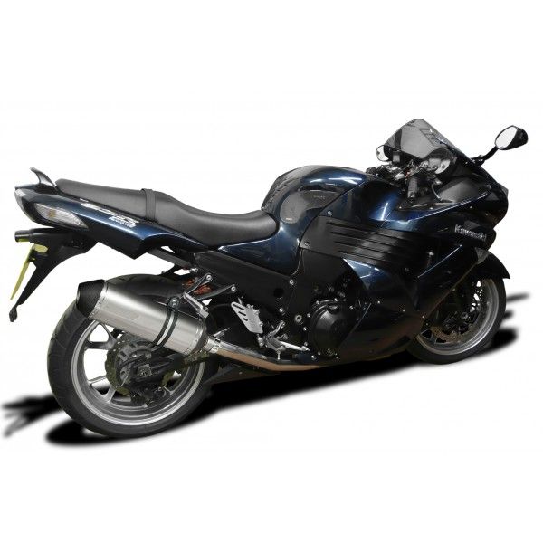 Delkevic slip-on kit X-Oval Titanium 343mm - ZZR1400/ZX14 (2006-2007)