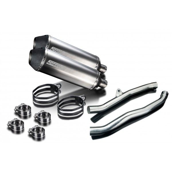 Delkevic slip-on kit X-Oval Titanium 343mm - ZZR1400/ZX14 (2006-2007)