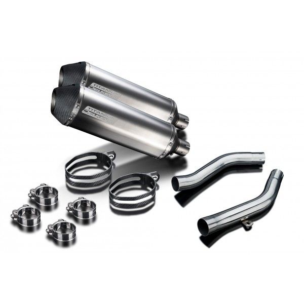 Delkevic slip-on kit X-Oval Titanium 343mm - Z1000 (2003-2006)