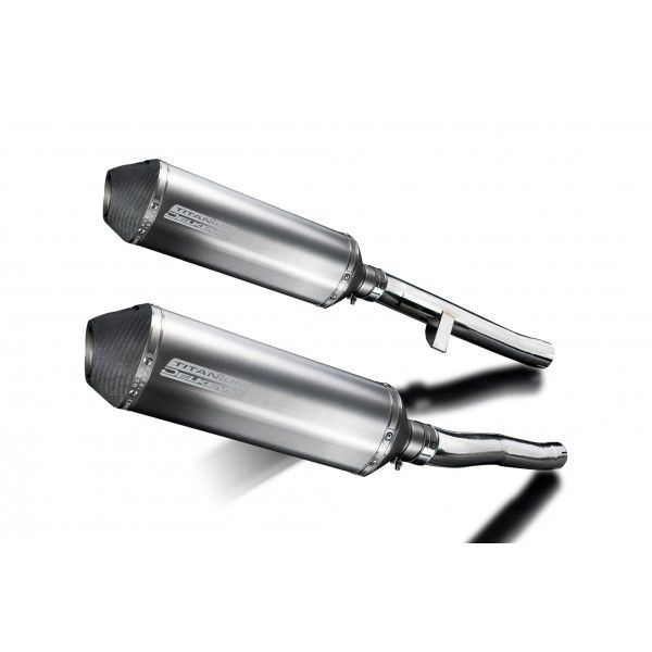 Delkevic slip-on kit X-Oval Titanium 343mm - GSX1400 K2-K4 (2001-2004)