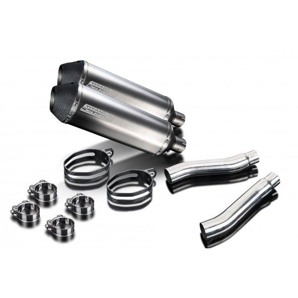 Delkevic slip-on kit X-Oval Titanium 343mm - TRX850 (1996-1999)