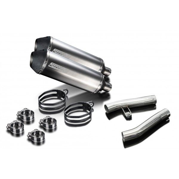 Delkevic slip-on kit X-Oval Titanium 343mm - ZZR1200 (2002-2005)