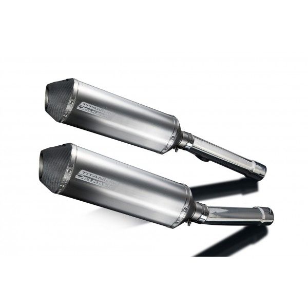 Delkevic slip-on kit X-Oval Titanium 343mm - X11 CB1100SF (1999-2002)