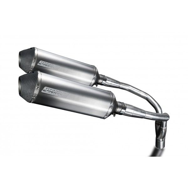 Delkevic slip-on kit X-Oval Titanium 343mm - CB900F HORNET (2001-2009)