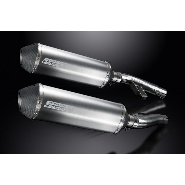 Delkevic slip-on kit X-Oval Titanium 343mm - Trophy 900 (1996-2002)