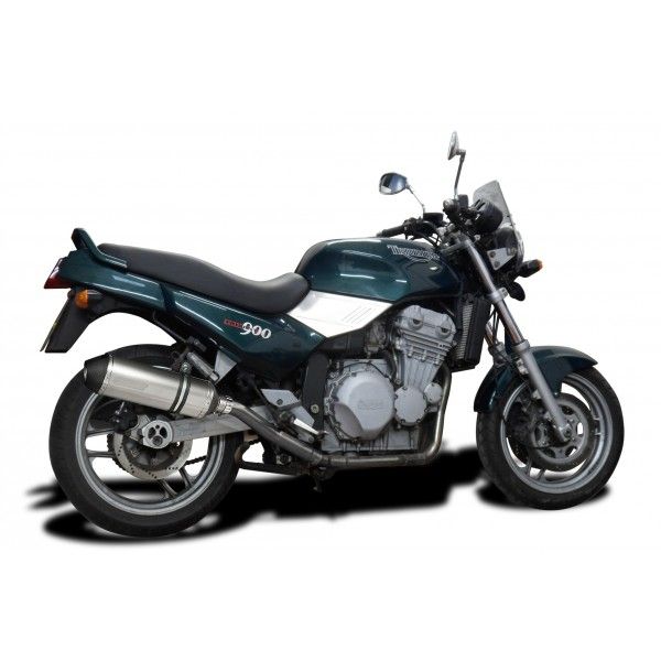 Delkevic slip-on kit X-Oval Titanium 343mm - Trophy 1200 (1991-1993)