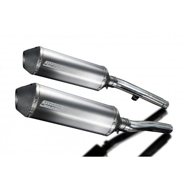 Delkevic slip-on kit X-Oval Titanium 343mm - Trophy 1200 (1991-1993)