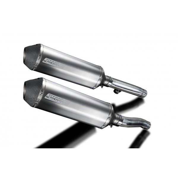 Delkevic slip-on kit X-Oval Titanium 343mm - Trident 900 (1994-1998)