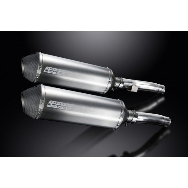 Delkevic slip-on kit X-Oval Titanium 343mm - Zephyr 1100 ZR1100B (1996-1997)