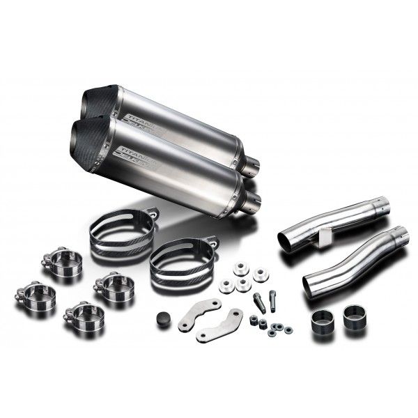 Delkevic slip-on kit X-Oval Titanium 343mm - Zephyr 1100 ZR1100B (1996-1997)