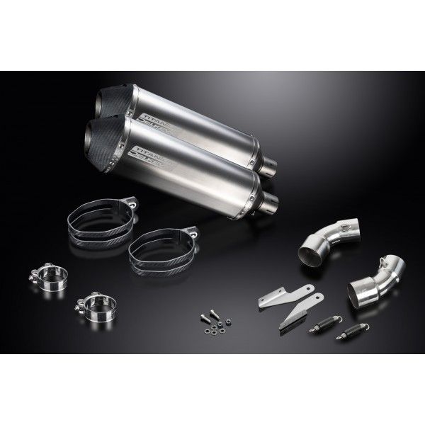 Delkevic slip-on kit X-Oval Titanium 343mm - Monster 696 (2008-2014)