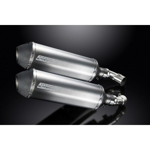Delkevic slip-on kit X-Oval Titanium 343mm - Monster 696 (2008-2014)