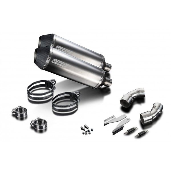 Delkevic slip-on kit X-Oval Titanium 343mm - Monster 696 (2008-2014)