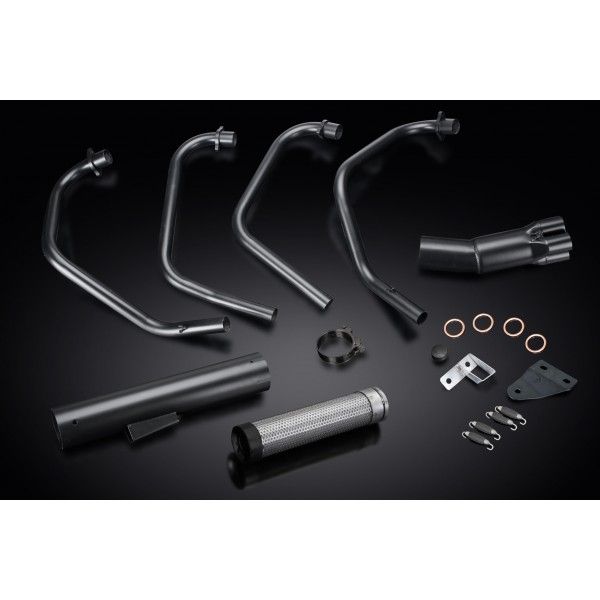 Delkevic volledig systeem Short Straight RVS 350mm - CB550F Supersport (1975-1977)