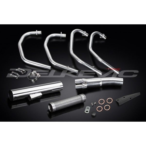 Delkevic volledig systeem Short Straight RVS 350mm - CB400F CB400 Four (1975-1977)