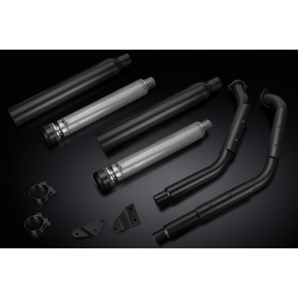 Delkevic volledig systeem Round RVS 550mm - VL800 Intruder Volusia (2001-2016)