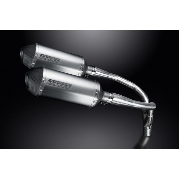 Delkevic slip-on kit X-Oval Titanium 260mm - CB900F HORNET (2001-2009)