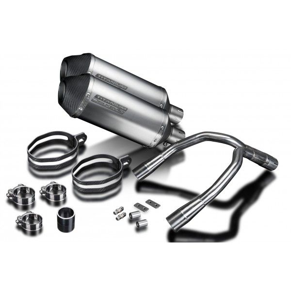 Delkevic slip-on kit X-Oval Titanium 260mm - CB900F HORNET (2001-2009)