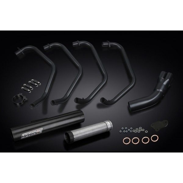 Delkevic volledig systeem Short Straight RVS 350mm - Z1100A Shaft (1981-1983)