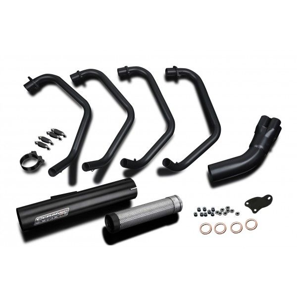 Delkevic volledig systeem Short Straight RVS 350mm - Z1100A Shaft (1981-1983)