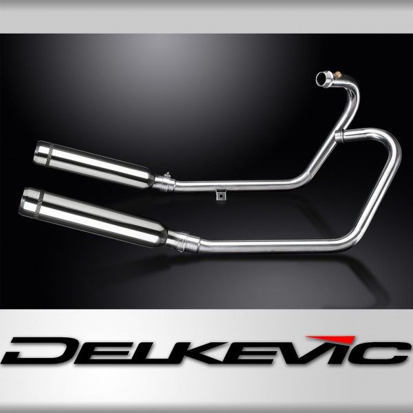 Delkevic volledig systeem Round RVS 410mm - Bonneville Bobber 2017-2019