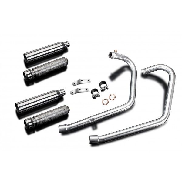 Delkevic volledig systeem Round RVS 410mm - Bonneville Bobber 2017-2019