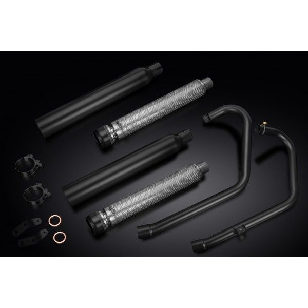 Delkevic volledig systeem Round RVS 550mm - Bonneville Bobber 2017-2019