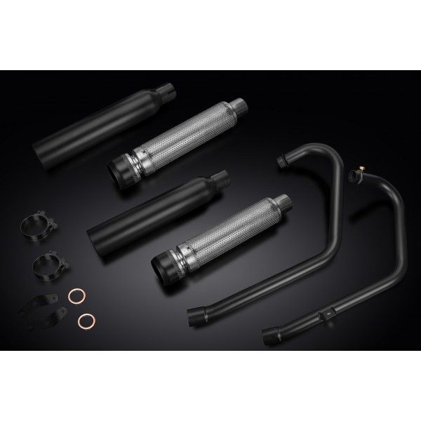 Delkevic volledig systeem Round RVS 410mm - Bonneville Bobber 2017-2019