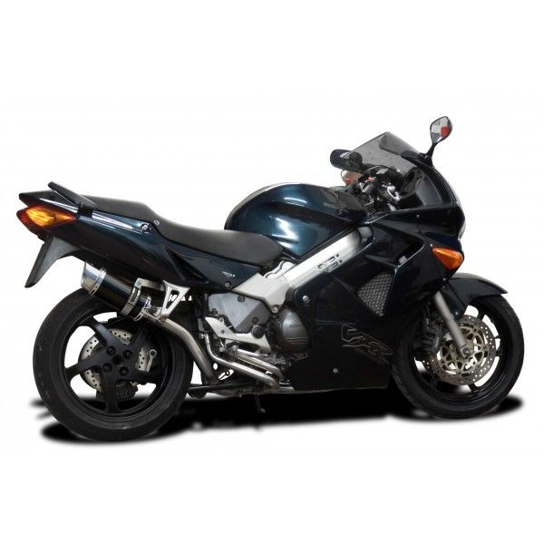 Delkevic volledig systeem Round Carbon 200mm - VFR800 (1998-2001)