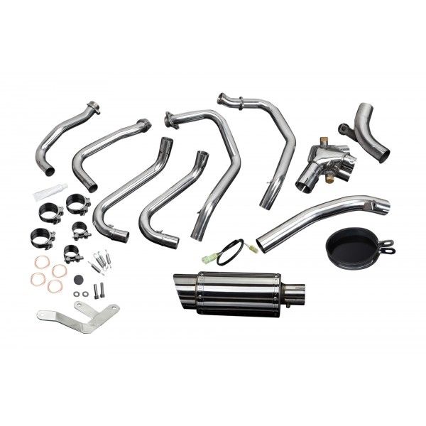 Delkevic volledig systeem Round RVS 200mm - VFR800 (1998-2001)