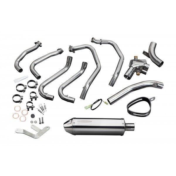 Delkevic volledig systeem Tri-Oval RVS 320mm - VFR800 (1998-2001)