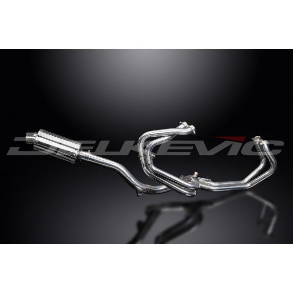 Delkevic volledig systeem Oval RVS 225mm - VFR800 (1998-2001)