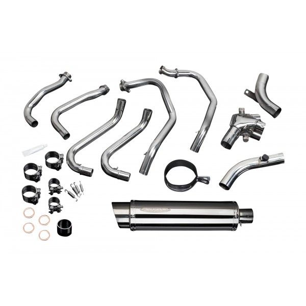 Delkevic volledig systeem Round RVS 350mm - VFR800 (1998-2001)