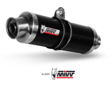 Mivv GP Carbon Dubbele Slip-on Einddemper met E-keur Ducati Monster S4Rs 2006-2008