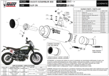 Mivv GP Pro Carbon Slip-on Einddemper met E-keur Ducati Scrambler 800 2015 > 2020