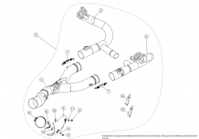 Akrapovic RVS Voorbochten BMW R 1200 GS / Adventure 2013 > 2018