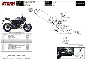 Storm By Mivv GP RVS Slip-on Met E-keur YAMAHA MT 03 2016 - 2024