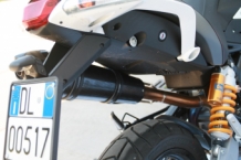 GPR GPE Anniversary Poppy Metal Carbon Slip-on Einddemper met E-keur Moto Morini Gran Passo 2008 > 2011