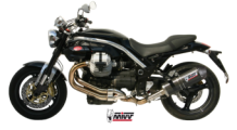 Mivv Oval Carbon met Carbon Cap Slip-on Einddemper met E-keur Moto Guzzi Griso 850 2006 > 2011