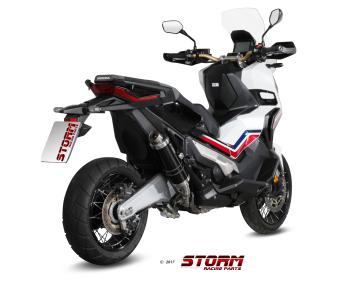 Storm By Mivv GP RVS Black Slip-On Einddemper Met E-keur HONDA X-ADV 750 2017 - 2024