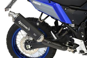 HP Corse SP-2 350 Low Mount Black Titanium Einddemper met E-keur Yamaha Tenere 700 2019 - 2025