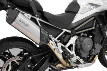 HP CORSE SPS CARBON 350 TITANIUM einddemper met E-keur voor Triumph Tiger 1200 GT / Rally 2022-2025