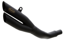 Hurric Pro 2 RVS Black Slip-on Double Exit EInddemper met E-keur Kawasaki Z 800 E 2013 > 2016